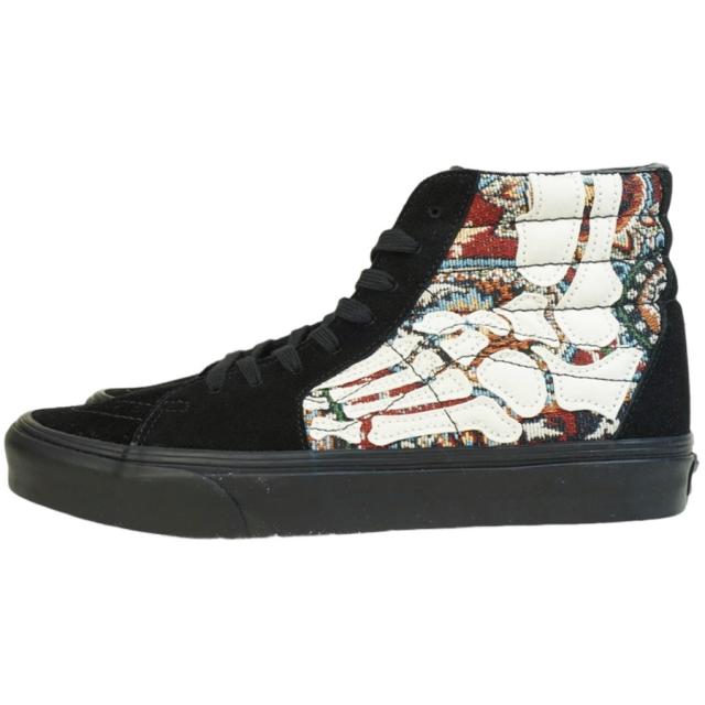 バンズ VANS ヴァンズ【箱無し】SK8-HI スケートハイ スケーターハイHAZY BONES BLACK/WHITE ヘイジーボーンズ ブラックホワイトスカル 骨 スケルトン グラフィックメンズ レディース スニーカー 靴 スケボー ハイカット