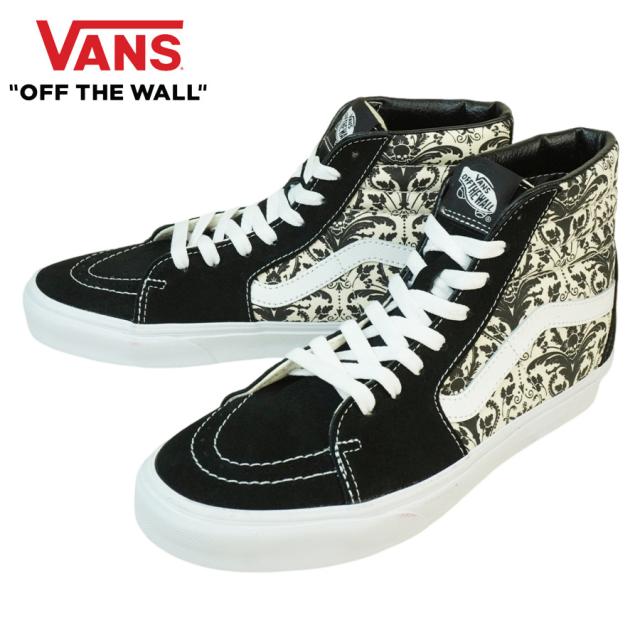 バンズ VANS ヴァンズ【箱無し】SK8-HI スケートハイ スケーターハイSKULL TAPESTRY BLACK/BONE スカルタペストリー ブラック ボーン骨 スケルトン スエード スウェード 黒メンズ レディース スニーカー 靴 スケボー ハイカット