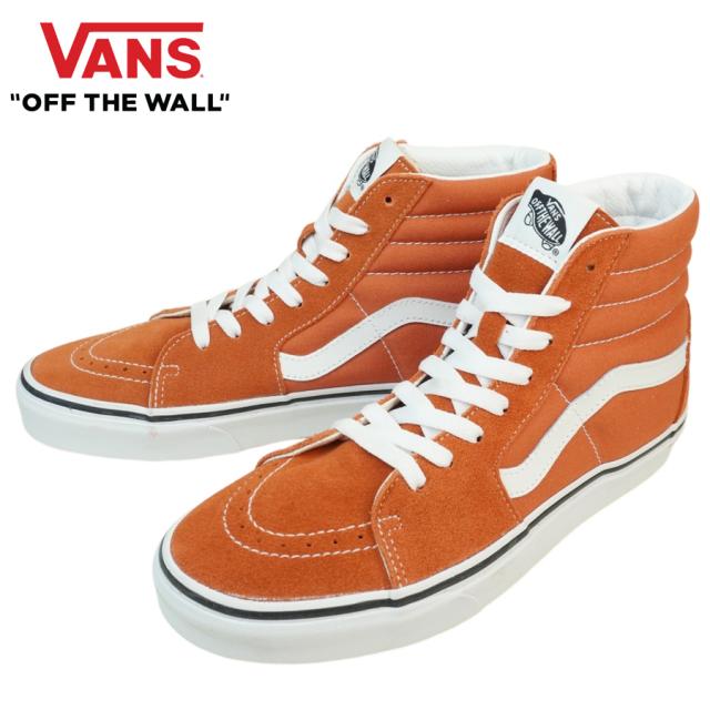バンズ VANS ヴァンズ【箱無し】SK8-HI スケートハイ スケーターハイCOLOR THEORY BURNT OCHRE カラーセオリー バーントオーカーオレンジ スエード スウェード 白 ホワイトメンズ レディース スニーカー 靴 スケボー ハイカット