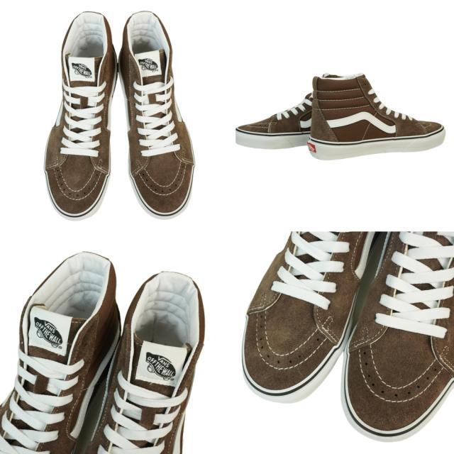 バンズ VANS ヴァンズSK8-HI スケートハイ スケーターハイRAIN DRUM/TRUE WHITE レインドラム トゥルーホワイトブラウン 茶色 白 ホワイト スウェードメンズ レディース スニーカー 靴 スケボー ハイカット