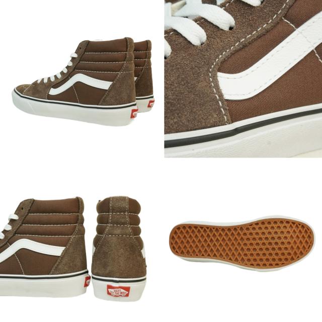 バンズ VANS ヴァンズSK8-HI スケートハイ スケーターハイRAIN DRUM/TRUE WHITE レインドラム トゥルーホワイトブラウン 茶色 白 ホワイト スウェードメンズ レディース スニーカー 靴 スケボー ハイカット