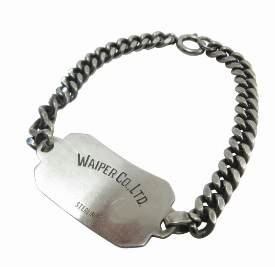 WAIPER別注 IDブレスレットBUTTON WORKSボタンワークス20cm Button Works BUTTON WORKS ボタンワークス WAIPER別注 ID