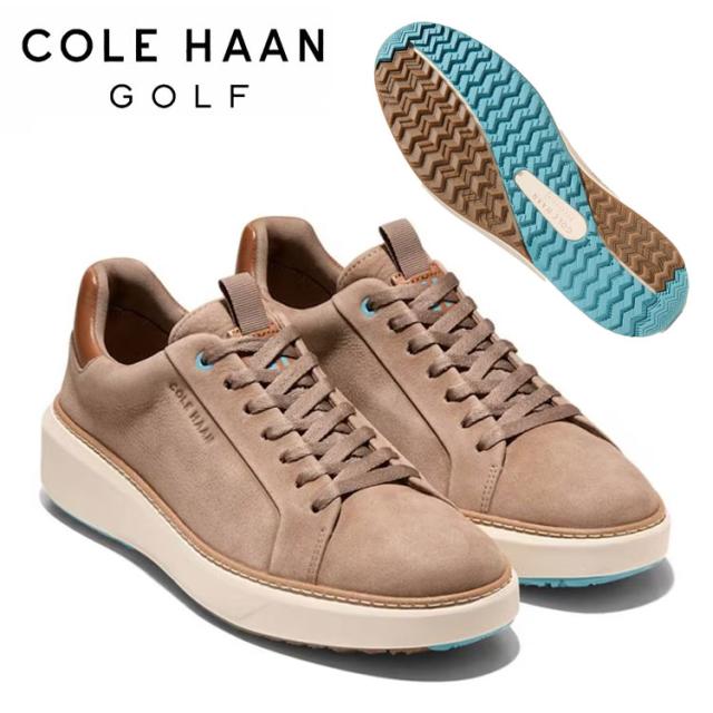 コールハーン COLE HAAN ゴルフシューズ スパイクレス C41191 グランドプロ トップスピン CHアイリッシュコーヒーヌバック／ゴールデンハニー
