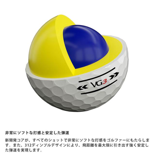 【2ダースセット】 タイトリスト VG3 ゴルフボール 2ダース 24球入り Titleist 2022年 日本正規品