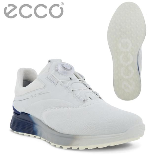 【大特価 SALE】 エコー ゴルフシューズ エス スリー ボア 102954 60616 WHITE/BLUE DEPTHS/BRIGHT WHITE ECCO M GOLF S-THREE BOA