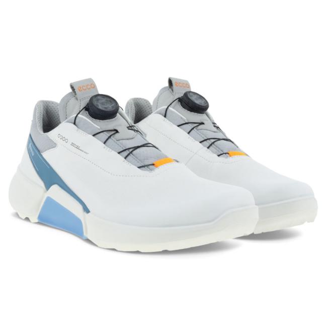 ECCO M BIOM HYBRID ゴルフシューズ ホワイト 40 ECCO Golf BIOM Hybrid 3 メンズ レザーゴルフシューズ | ホワイト