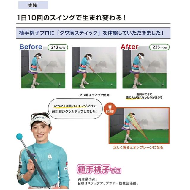【練習器具】リンクス ダワ筋スティック DAWAKIN STICK STANDARD ダワキンスティック スタンダードタイプ スイング練習 ゴルフ_5