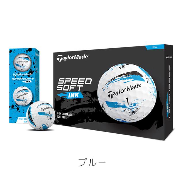 【3ダースセット】 テーラーメイド ゴルフボール スピードソフト インク ボール SPEEDSOFTINK 1ダース 12球 TMJ24-SPD TAYLORMADE 日本正規品 ゴルフ