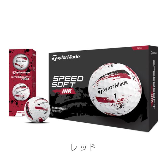 【3ダースセット】 テーラーメイド ゴルフボール スピードソフト インク ボール SPEEDSOFTINK 1ダース 12球 TMJ24-SPD TAYLORMADE 日本正規品 ゴルフ
