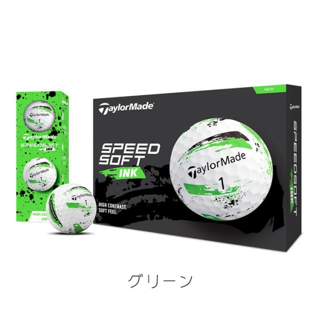 【3ダースセット】 テーラーメイド ゴルフボール スピードソフト インク ボール SPEEDSOFTINK 1ダース 12球 TMJ24-SPD TAYLORMADE 日本正規品 ゴルフ