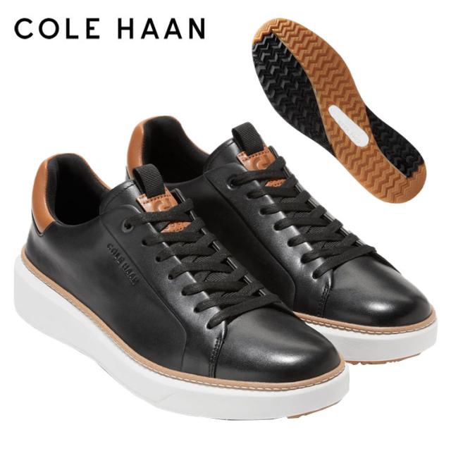 コールハーン COLE HAAN ゴルフシューズ スパイクレス C38504 グランドプロ トップスピン ゴルフ mens メンズ ブラック/ピーカン/オプティックホワイト