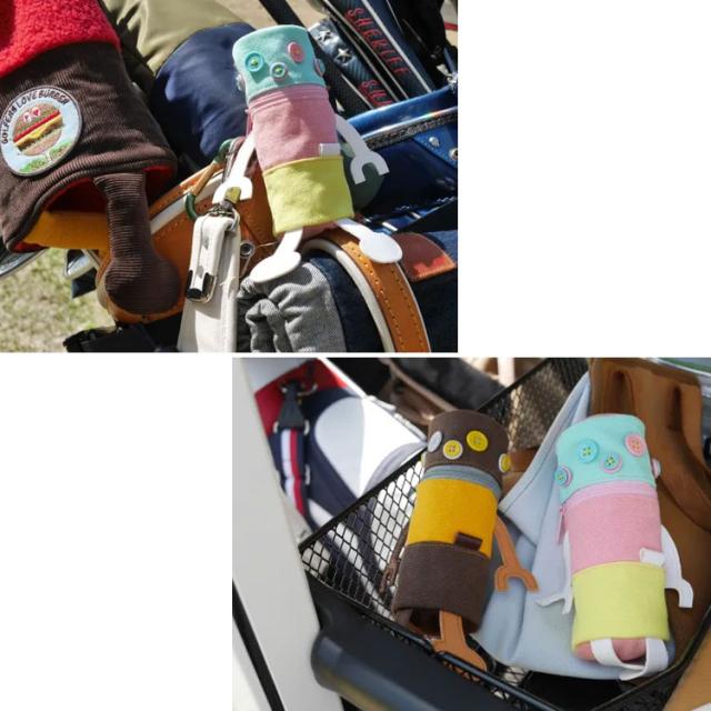 【数量限定】N.E.Hutte エヌイーヒュッテ ロボット型ボールケース MSB ミニシャーベットちゃん ボールポーチ ゴルフ