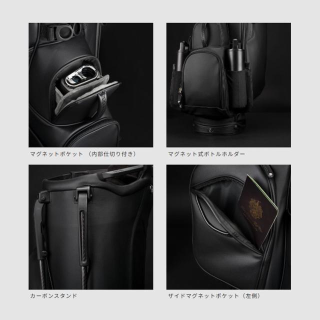 【ネームプレート彫刻無料】ベゼル スタンド キャディバッグ Player 5.0 Pro Stand Tuxedo タキシード 9.5型 47インチ対応 シングルストラップ VESSEL プロ スタンドバッグ ゴルフ_5