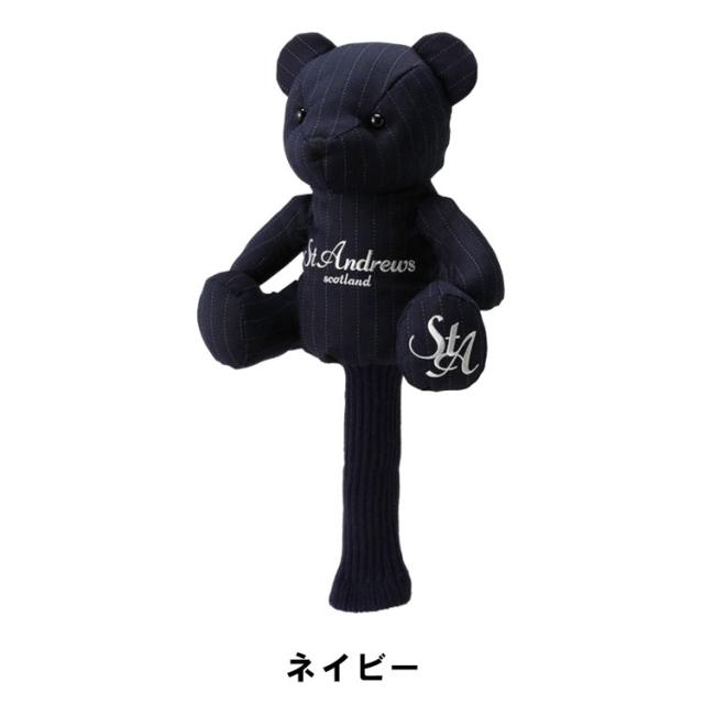 セント アンドリュース ピンストライプベア ドライバー用ヘッドカバー