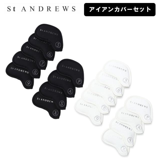 セント アンドリュース ユニセックス ヘッドカバー アイアン用 9個セット St ANDREWS UNISEX STMG55V 042-6984210 ゴルフ