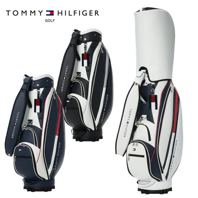 【ネームプレート彫刻無料】トミーヒルフィガー カートキャディバッグ ベーシック 9型 46インチ対応 THMG6SC7 TOMMY HILFIGER ゴルフ