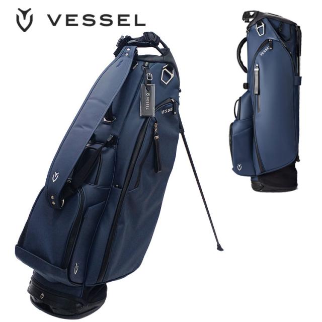 VESSELプレイヤー3.0スタンド 8.5型キャディバッグ ネイビー VESSEL