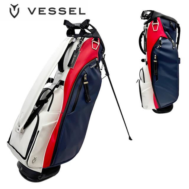 【ネームプレート彫刻無料】ベゼル スタンド キャディバッグ PLAYER 5.0 Stand シングルストラップ USA 8.5型 47インチ対応 VESSEL スタンドバッグ ゴルフ