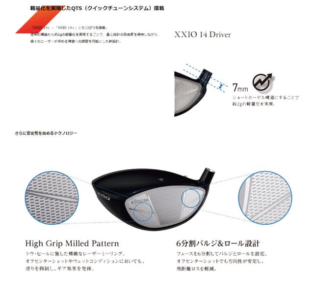 ダンロップ ゼクシオ14 ドライバー MP1400 純正カーボンシャフト DUNLOP XXIO14　日本正規品_12