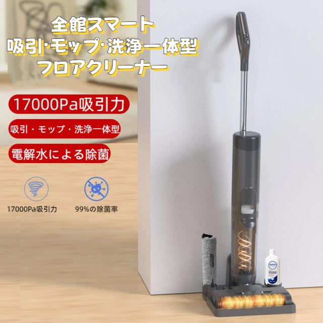 水拭き掃除機 乾湿両用 コードレス 掃除機 モップ 除菌 新生活 新築祝 