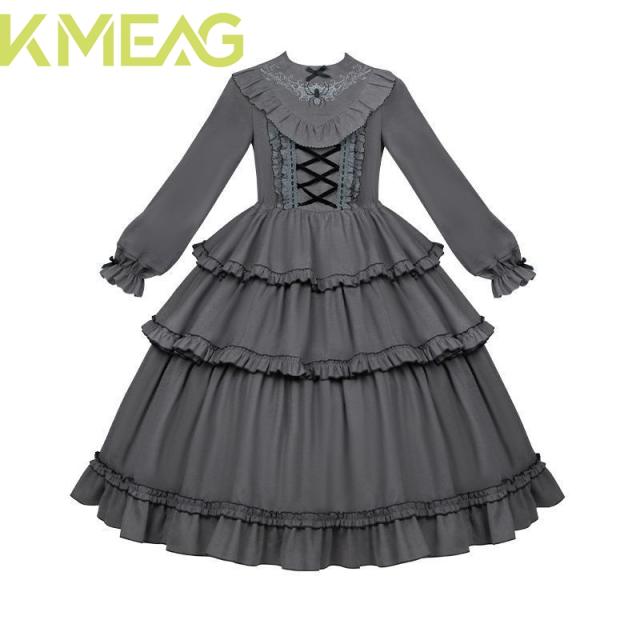 新品未使用 ゴシックデザイン 古堡之夜 ロリータワンピース 2色選択可