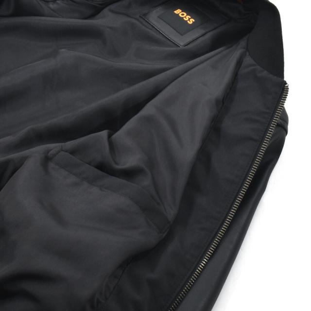 ボス BOSS レザージャケット メンズ ブルゾン レギュラーフィットジャケット テクスチャードレザー ラムレザー ブラック 黒 JOBRICE BOMBER JACKET【送料無料】_7