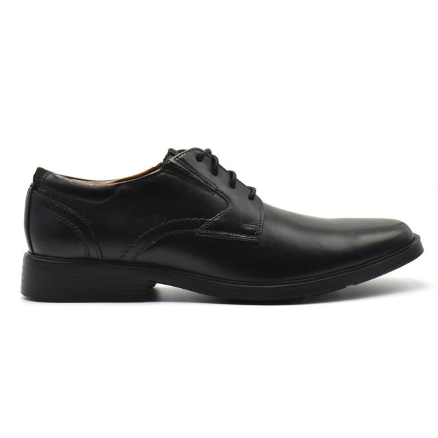 クラークス CLARKS ビジネスシューズ メンズ ダービーシューズ 紳士靴 革靴 プレーントゥ ブラック 黒 LITE LOW【送料無料】_1