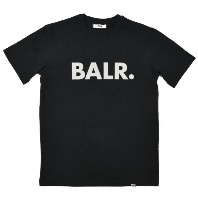 ボーラー Tシャツ メンズ カットソー クルーネック Tシャツ ジェットブラック 黒 BALR. OLAF STRAIGHT COURT【送料無料】