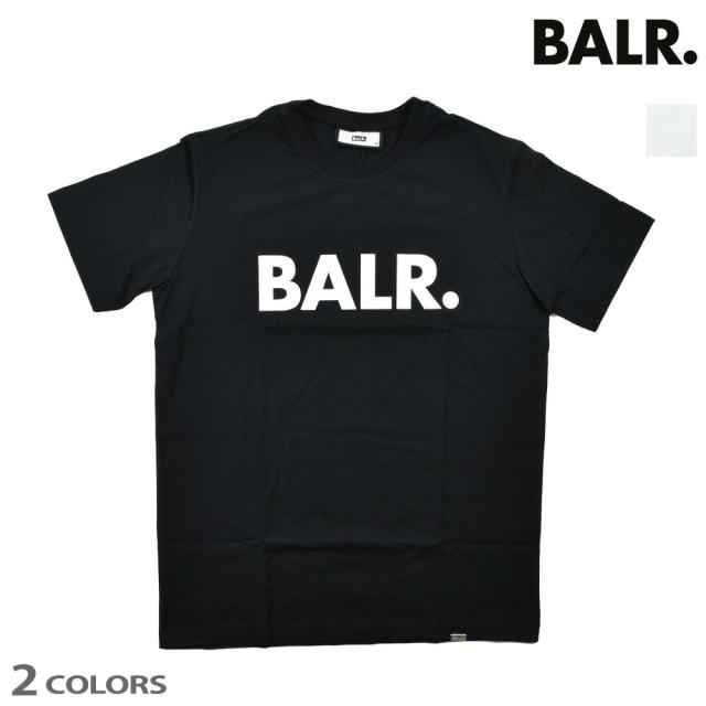 ボーラー Tシャツ メンズ カットソー ロゴプリント ロゴT 半袖 ブラック 黒 ホワイト 白 BALR.  BRAND STRAIGHT  T-SHIRT【送料無料】