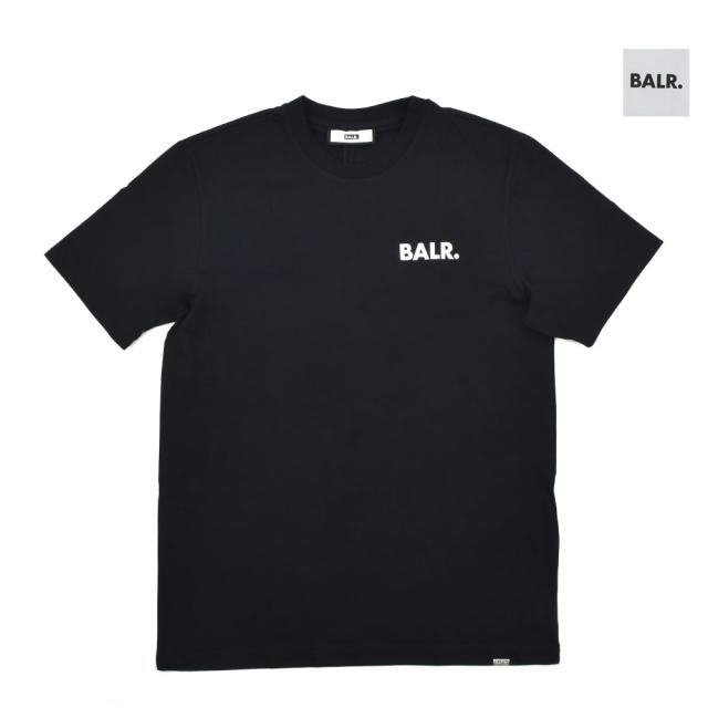 BALR. ボーラー Tシャツ メンズ クルーネックTシャツ カットソー 半袖 ブラック 黒 OLAF STRAIGHT GRAFFITI T-SHIRT【送料無料】
