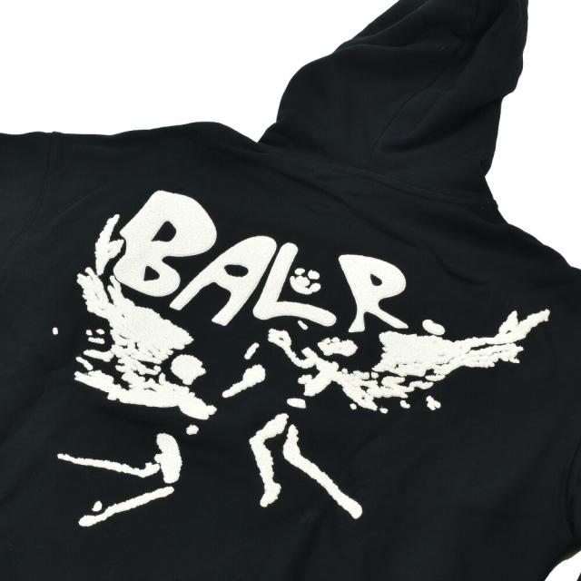 ボーラー BALR. パーカー メンズ プルオーバーパーカー フーディー ブラック 黒 GAME OF THE GODS GRAFFITI BOX FIT HOODIE【送料無料】_3