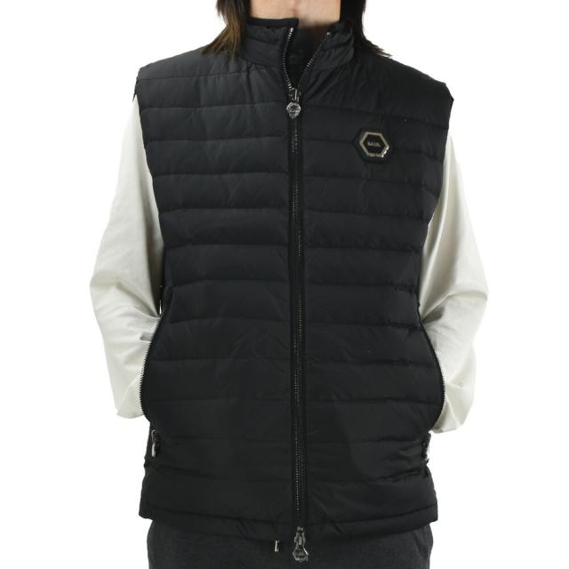 ボーラー ダウンベスト メンズ ダウンジレ ハイネック メタルロゴ ブラック 黒 BALR. LINCOLN REGULAR BODYWARMER JACKET【送料無料】
