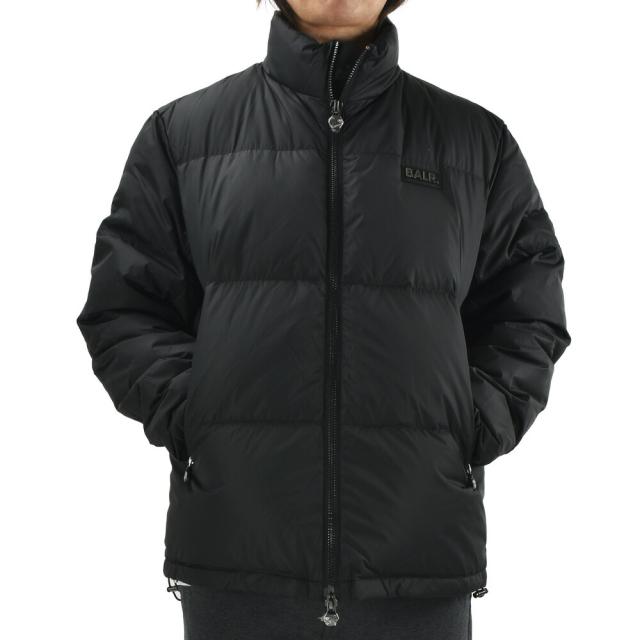 ボーラー ダウンジャケット メンズ ナイロンジャケット ブルゾン メタルロゴ ブラック 黒 BALR. MILES STRAIGHT PUFFER JACKET【送料無料】