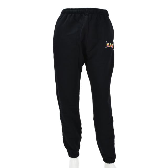 BALR. ブラック ジョガーパンツ S ボーラー BALR メタルプレートロゴ
