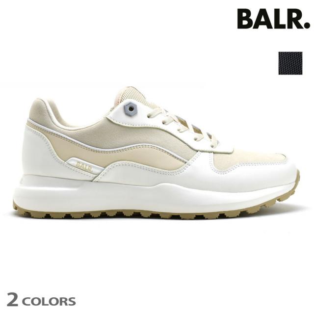 ボーラー スニーカー メンズ ランニングシューズ ブラック ホワイト 黒 白 BALR. RUNNER MULTI【送料無料】