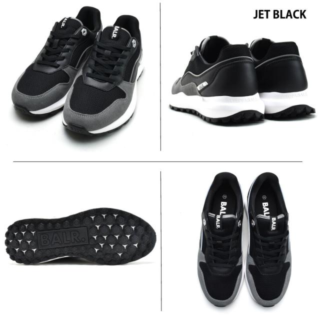 ボーラー スニーカー メンズ ランニングシューズ ブラック ホワイト 黒 白 BALR. RUNNER MULTI【送料無料】_2