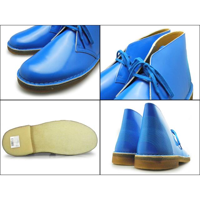 クラークス CLARKS 20352804 DESERT BOOT COBALT PATENT メンズ