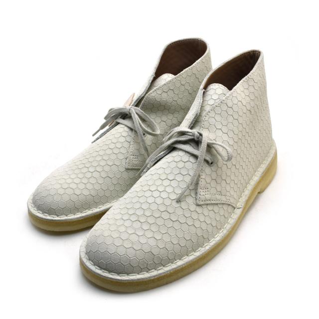 クラークス デザートブーツ メンズ オフホワイト スエード ブーツ CLARKS DESERT BOOT 26115228 OFF WHITE SUEDE_1