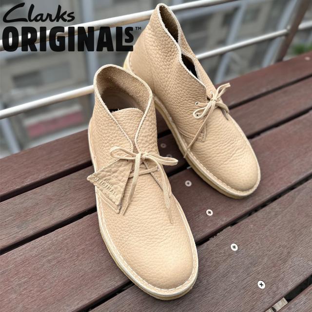 クラークス CLARKS DESERT BOOT OFF WHITE LEATHER 26144809 デザートブーツ オフホワイト レザー メンズ【送料無料】