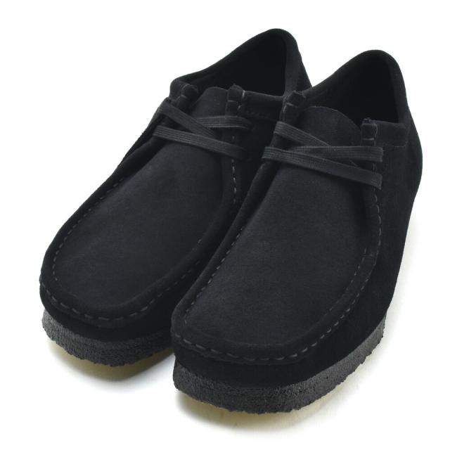 クラークス オリジナルス ワラビー メンズ ローカット モカシン シューズ ブラック 黒 スエード CLARKS ORIGINALS WALLABEE【送料無料】_1