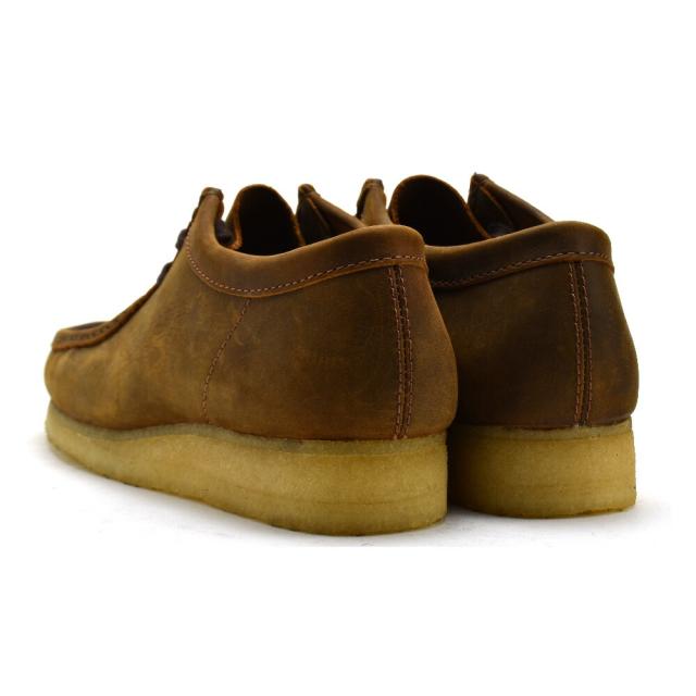 クラークス オリジナルス ワラビー メンズ ローカット モカシン シューズ ビーズワックス レザー ブラウン CLARKS ORIGINALS WALLABEE【送料無料】_2