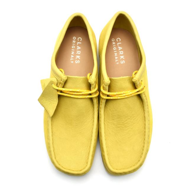 クラークス オリジナルス ワラビー メンズ ローカット モカシン シューズ イエロー スエード CLARKS ORIGINALS WALLABEE【送料無料】_4