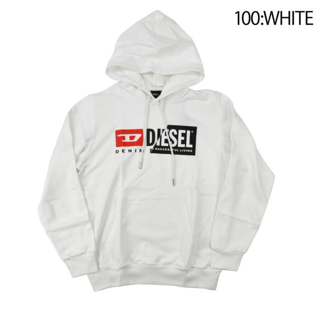 ディーゼル パーカー メンズ フーディ プルオーバーパーカー ブラック ホワイト 黒 白 DIESEL S-GIRK-HOOD-CUTY【送料無料】_1