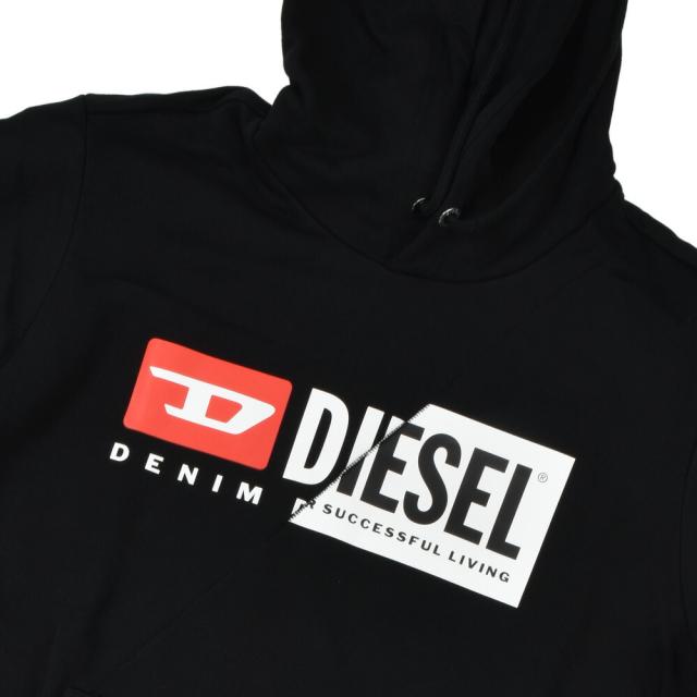ディーゼル パーカー メンズ フーディ プルオーバーパーカー ブラック ホワイト 黒 白 DIESEL S-GIRK-HOOD-CUTY【送料無料】_4