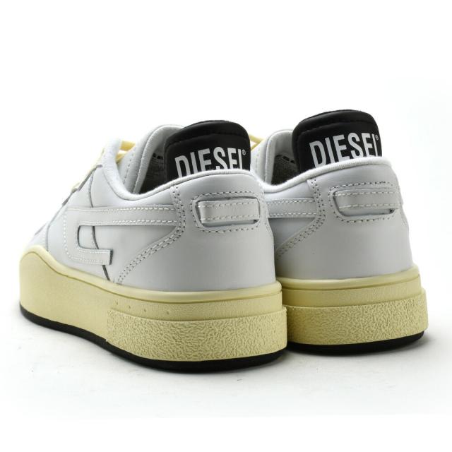 ディーゼル スニーカー メンズ ローカット シューズ 靴 レザー ホワイト ブラック 白 黒 DIESEL S-UKIYO LOW X【送料無料】_3