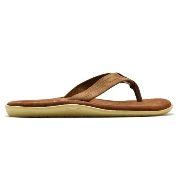 アイランドスリッパ ビーチサンダル ビーサン スエード グリーン ブラウン系 メンズ レディース ISLANDSLIPPER PT203SL SUEDE THONG PEANUT【送料無料】_1