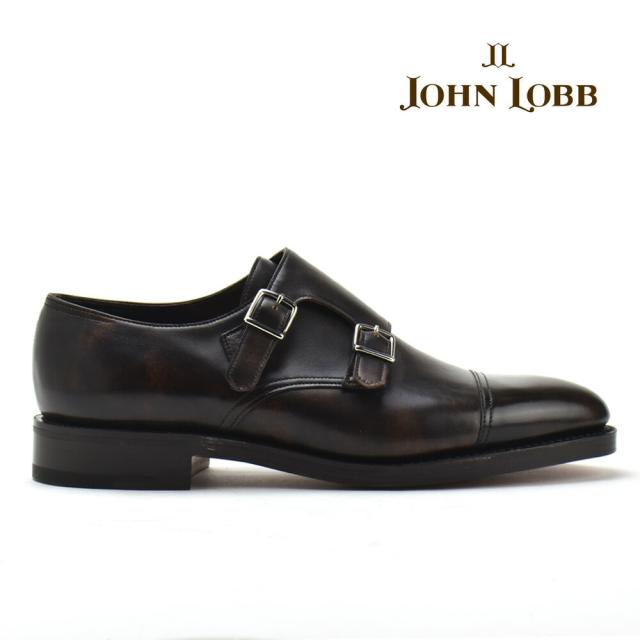 ジョンロブ JOHN LOBB ウィリアム ダブルモンク ビジネスシューズ メンズ ドレスシューズ 革靴 紳士靴 Eワイズ ダークブラウン WILLIAM PD BUCKLE.DARK BROWN MUSEUM CALF【送料無料】