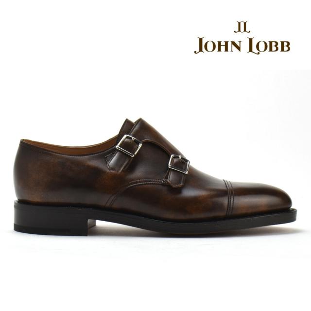 ジョンロブ JOHN LOBB ウィリアム ダブルモンク ビジネスシューズ メンズ ドレスシューズ  革靴 紳士靴 Eワイズ ブラウン WILLIAM PD BUCKLE.PARISIAN BROWN MUSEUM CALF【送料無料】