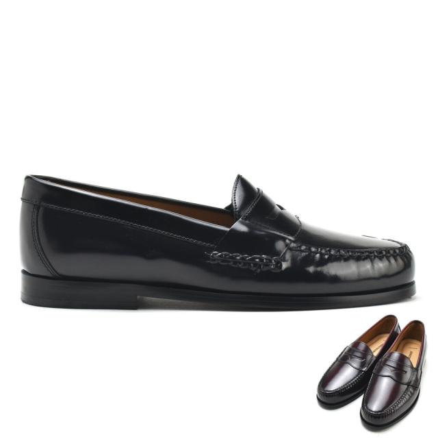 ジョンストン＆マーフィー ローファー メンズ ペニーローファー ビジネスシューズ ブラック バーガンディ JOHNSTON&MURPHY HAYES PENNY【送料無料】