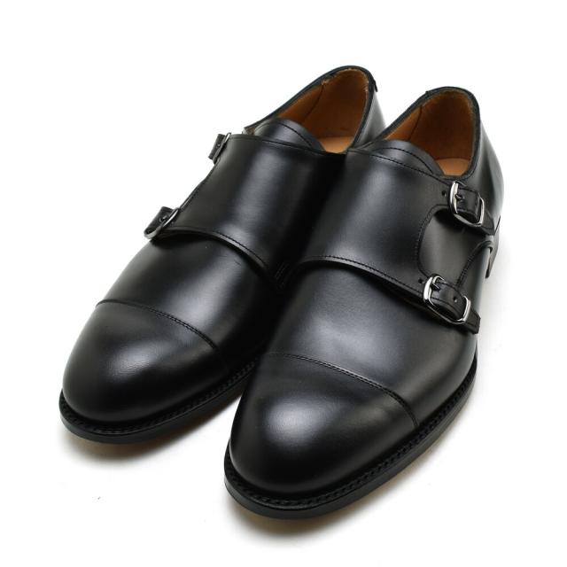ジョセフチーニー エドモンド メンズ ビジネスシューズ ドレスシューズ ダブルモンク ストレートチップ ブラック 黒 JOSEPH CHEANEY EDMUND【送料無料】_1